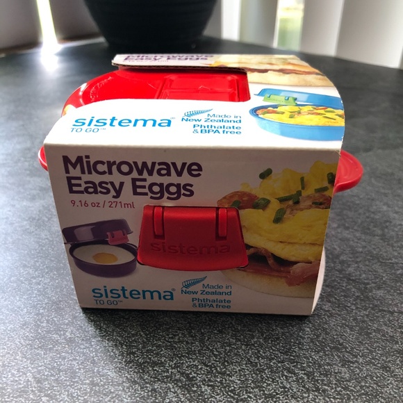 Sistema Easy Eggs To Go Microwave Cooker Red - Picture 3 of 10